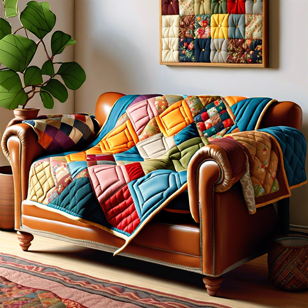 patchwork quilt upholstery