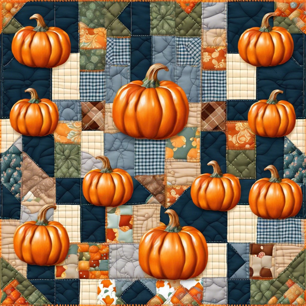 patchwork quilt use a variety of patterns and colors to mimic a cozy quilt