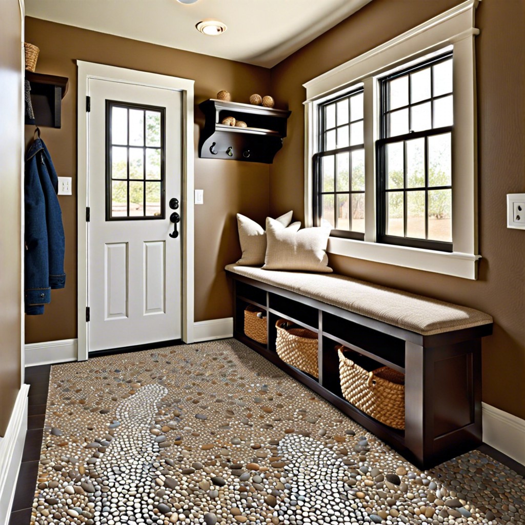 pebble mosaic tile