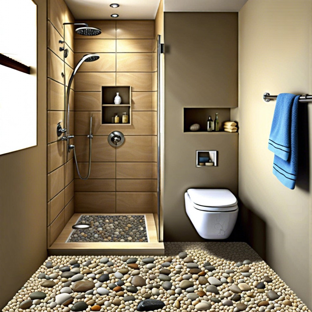 pebble mosaic tile