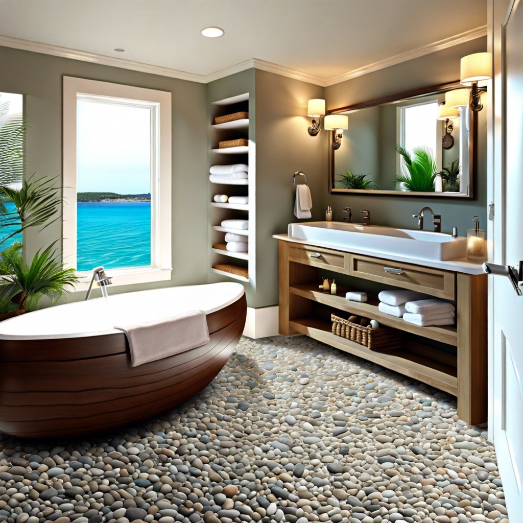 pebble stone flooring