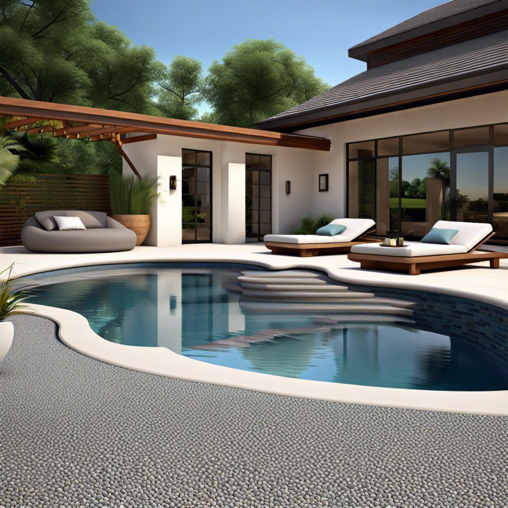 pebble tiles for a natural spa like feel