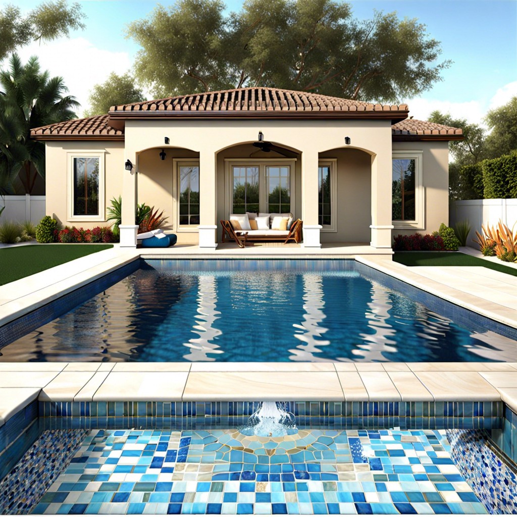 pool waterline tiling