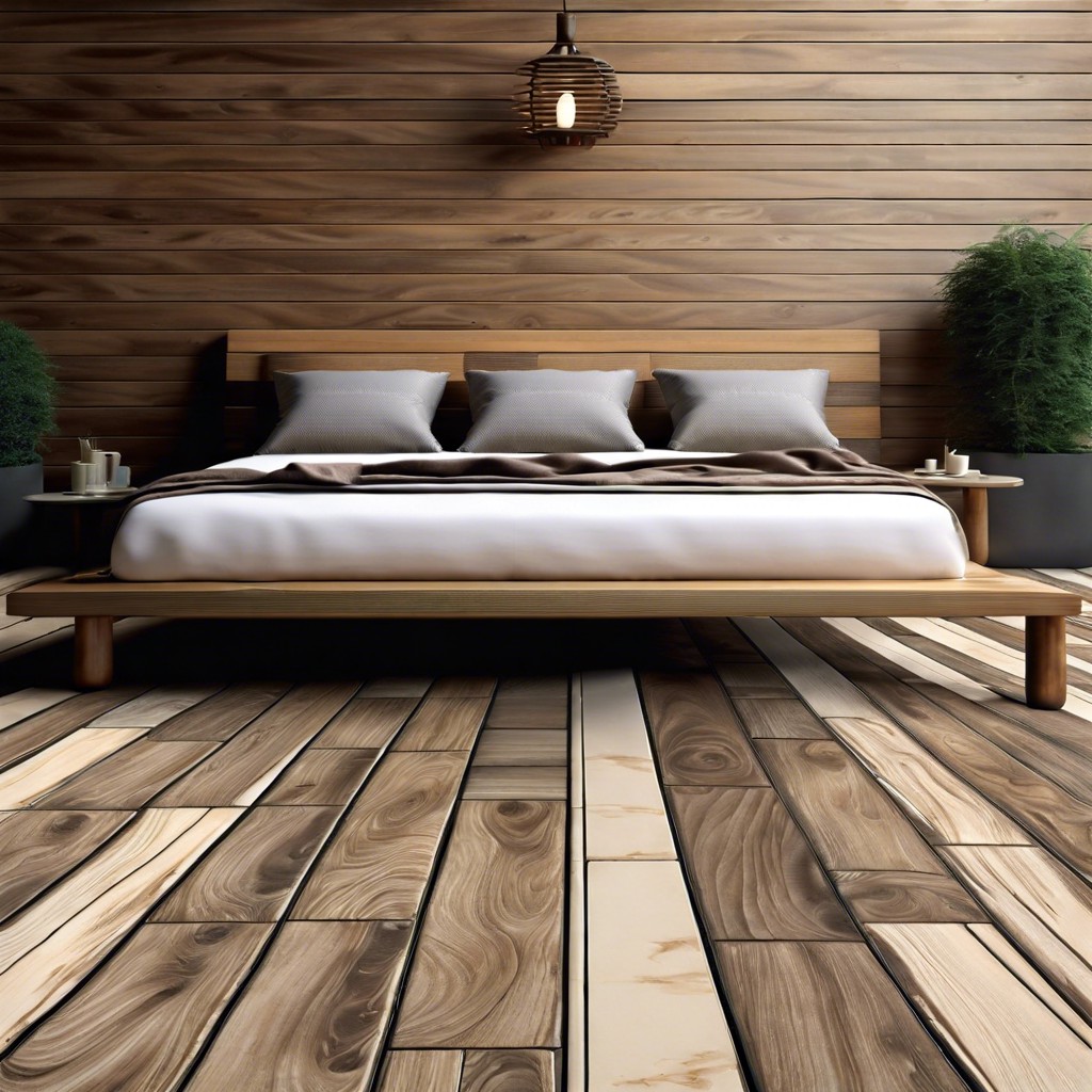 porcelain tiles that mimic wooden planks for a warm inviting vibe