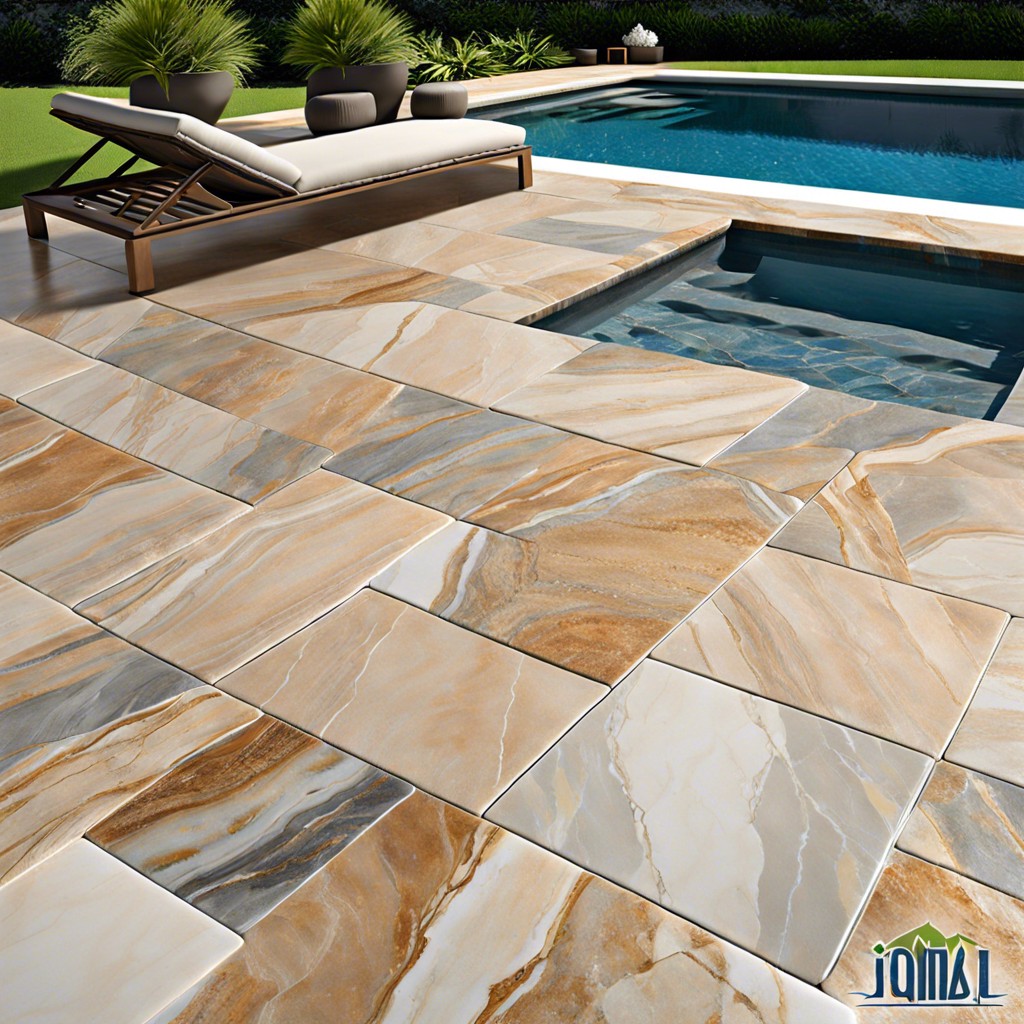 quartzite tiles for durability and unique texture