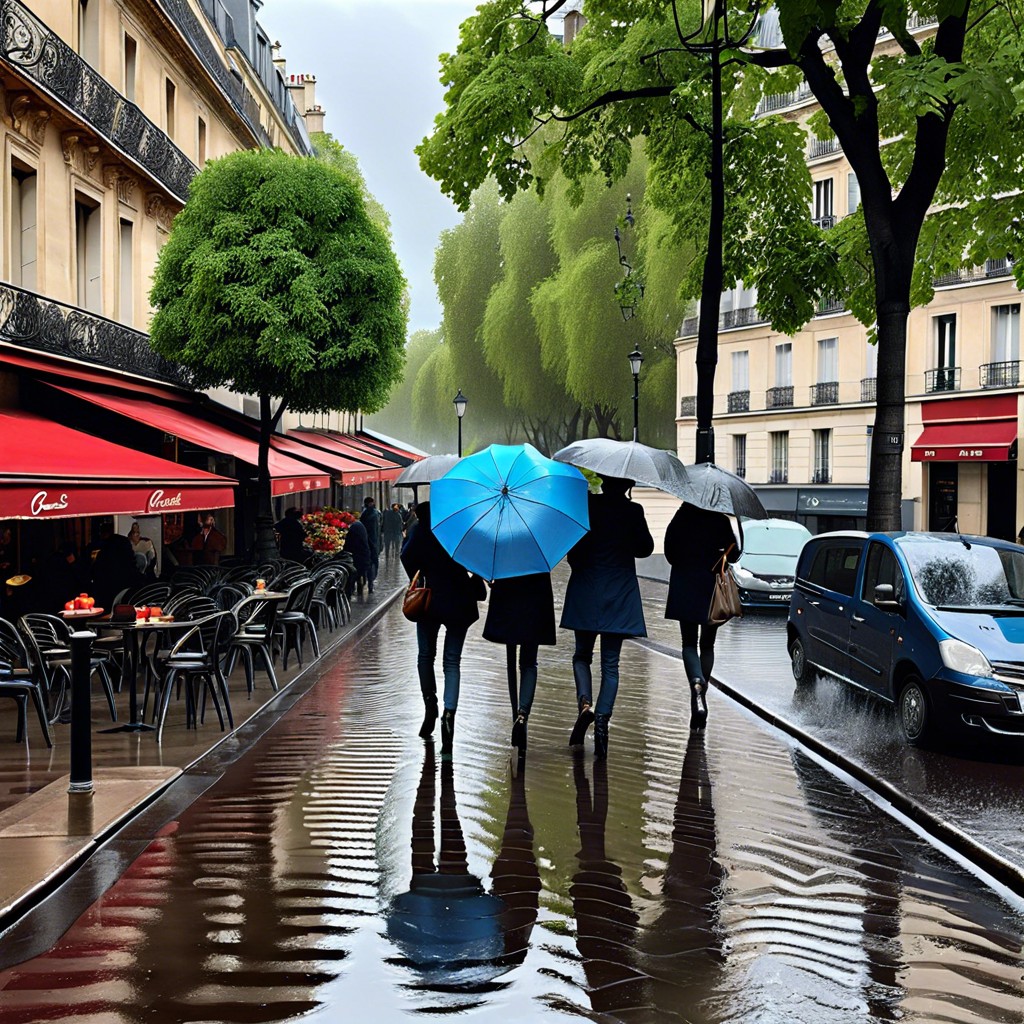 rainy day in paris