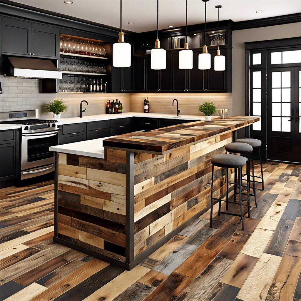 reclaimed wood look tiles