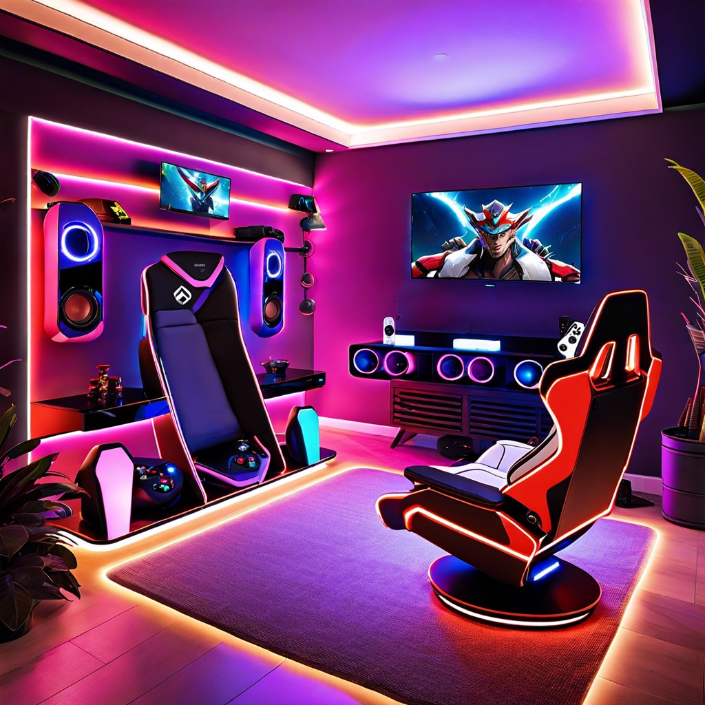 recliners with built in speakers enhance the gaming experience with immersive sound