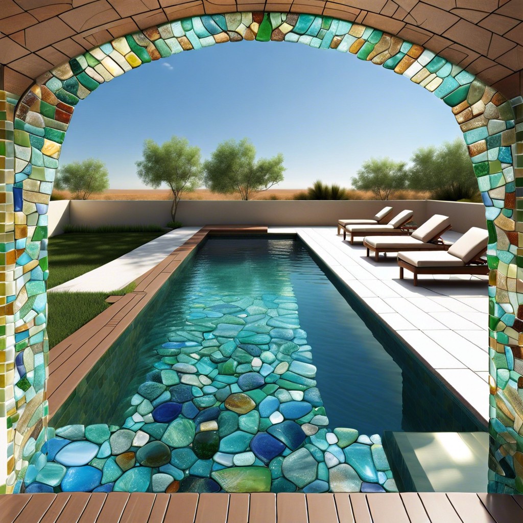 recycled glass eco friendly tiles