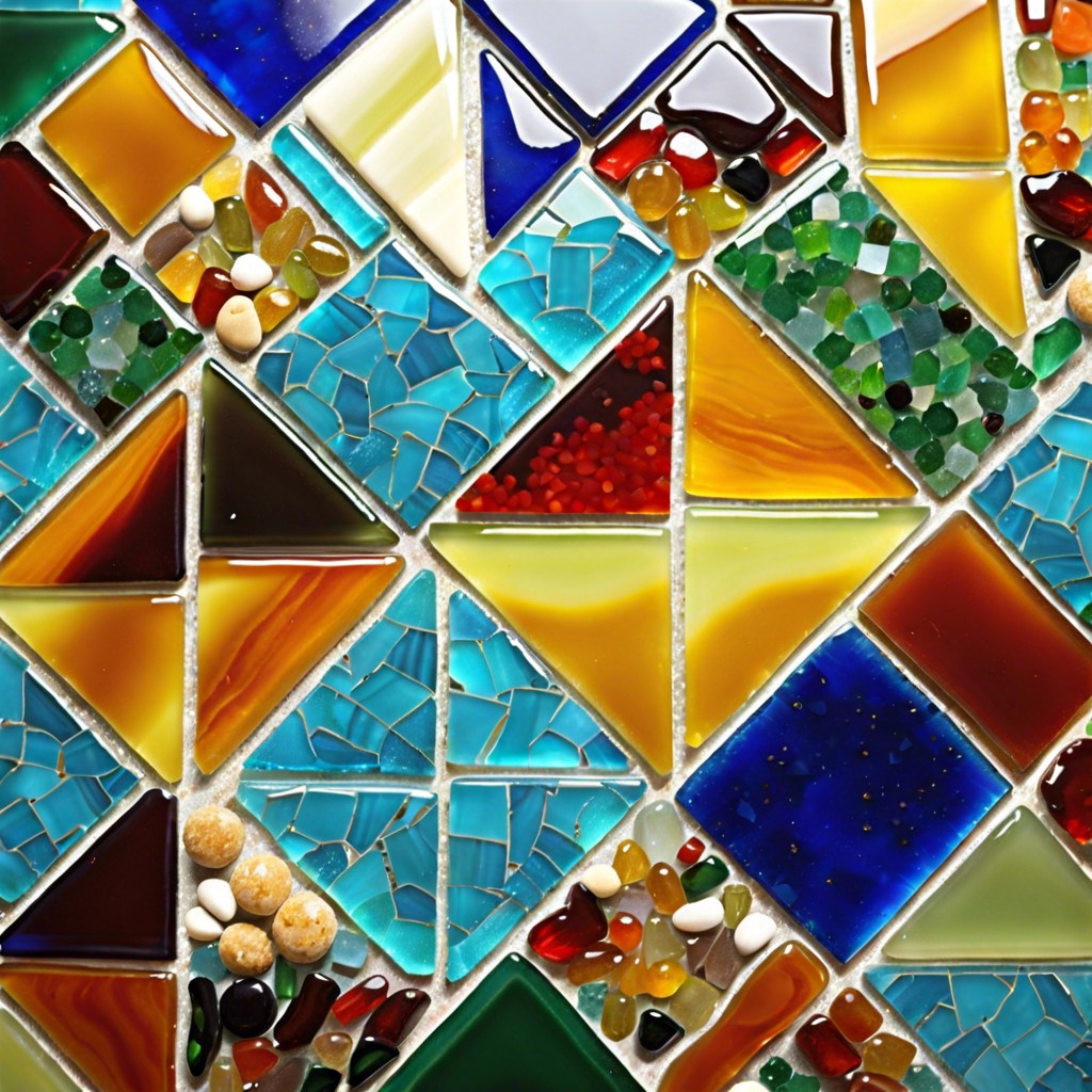 recycled glass mosaic