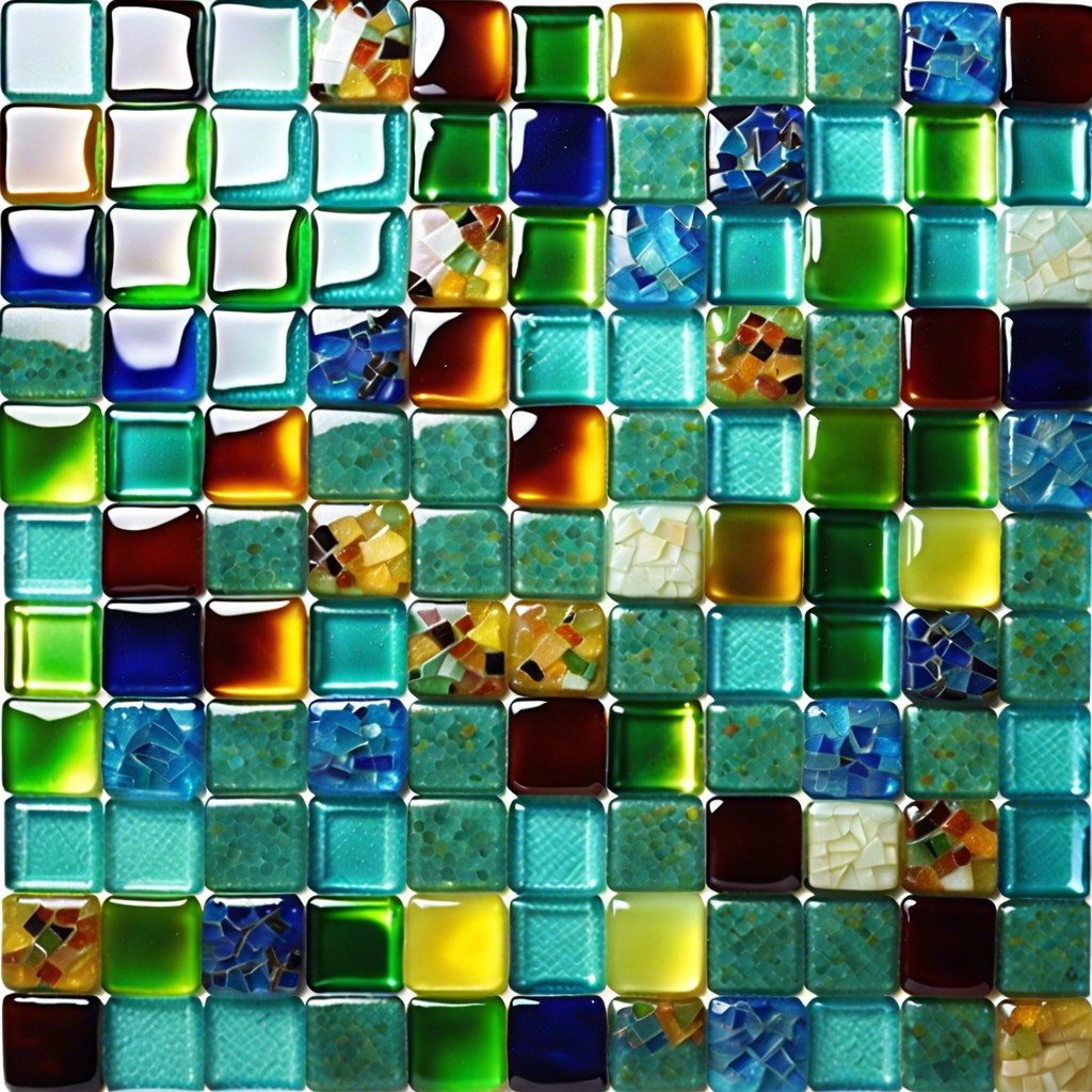 recycled glass mosaic