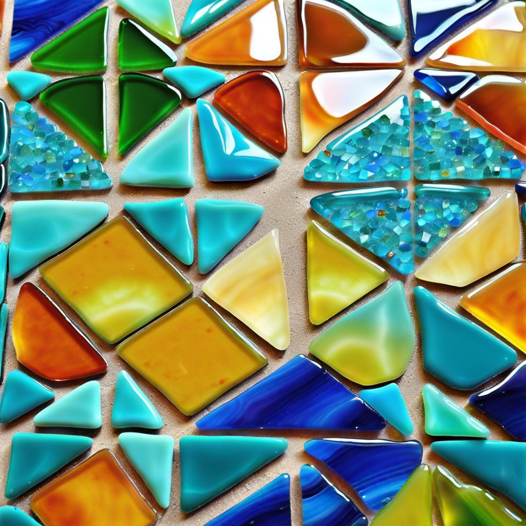 recycled glass tile mosaics