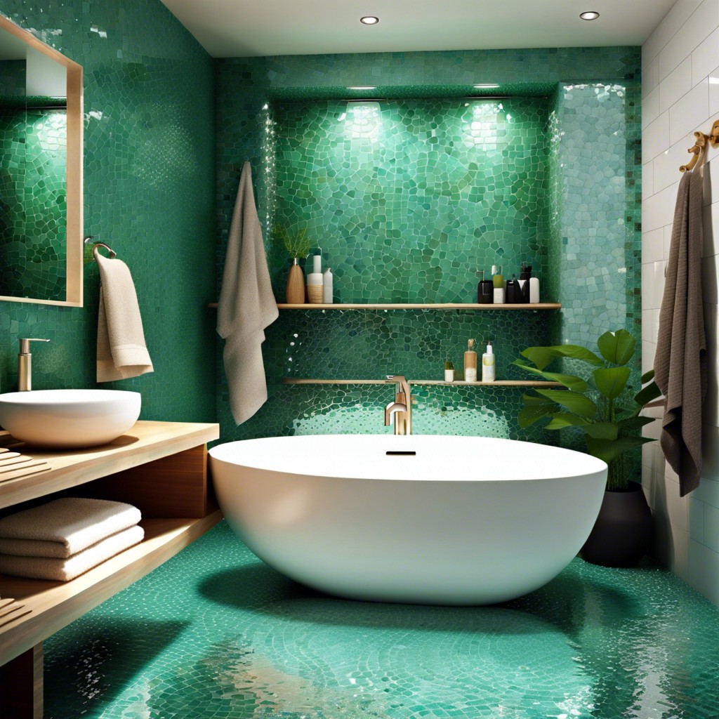 recycled glass tiles for eco friendly designs