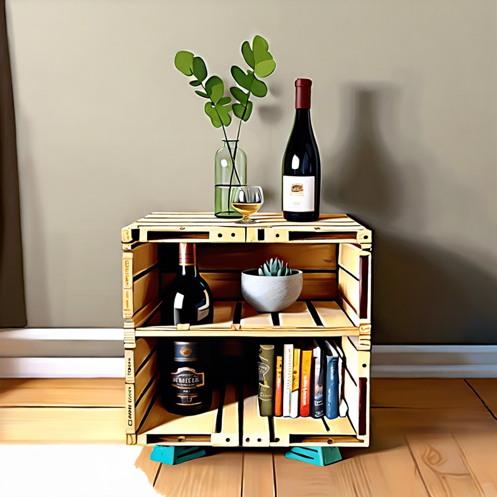 repurposed wine crate