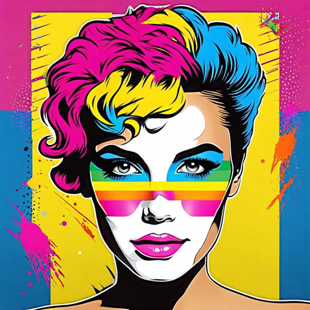 retro 80s pop art