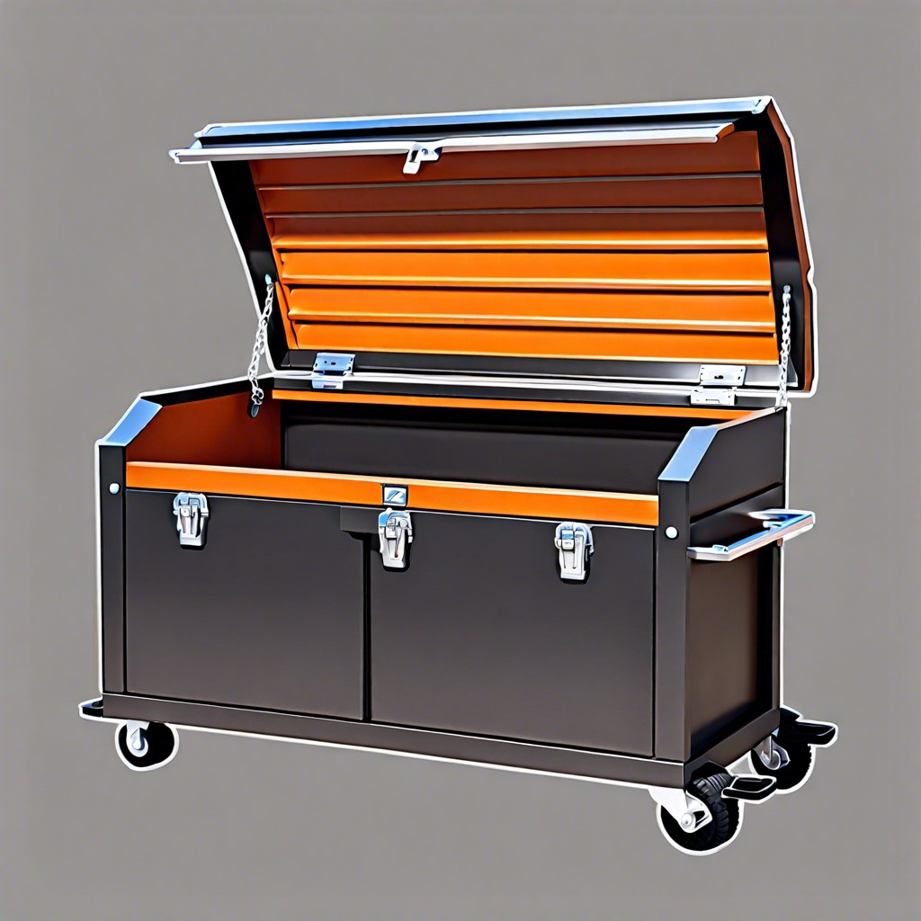rolling tool chest with cushions
