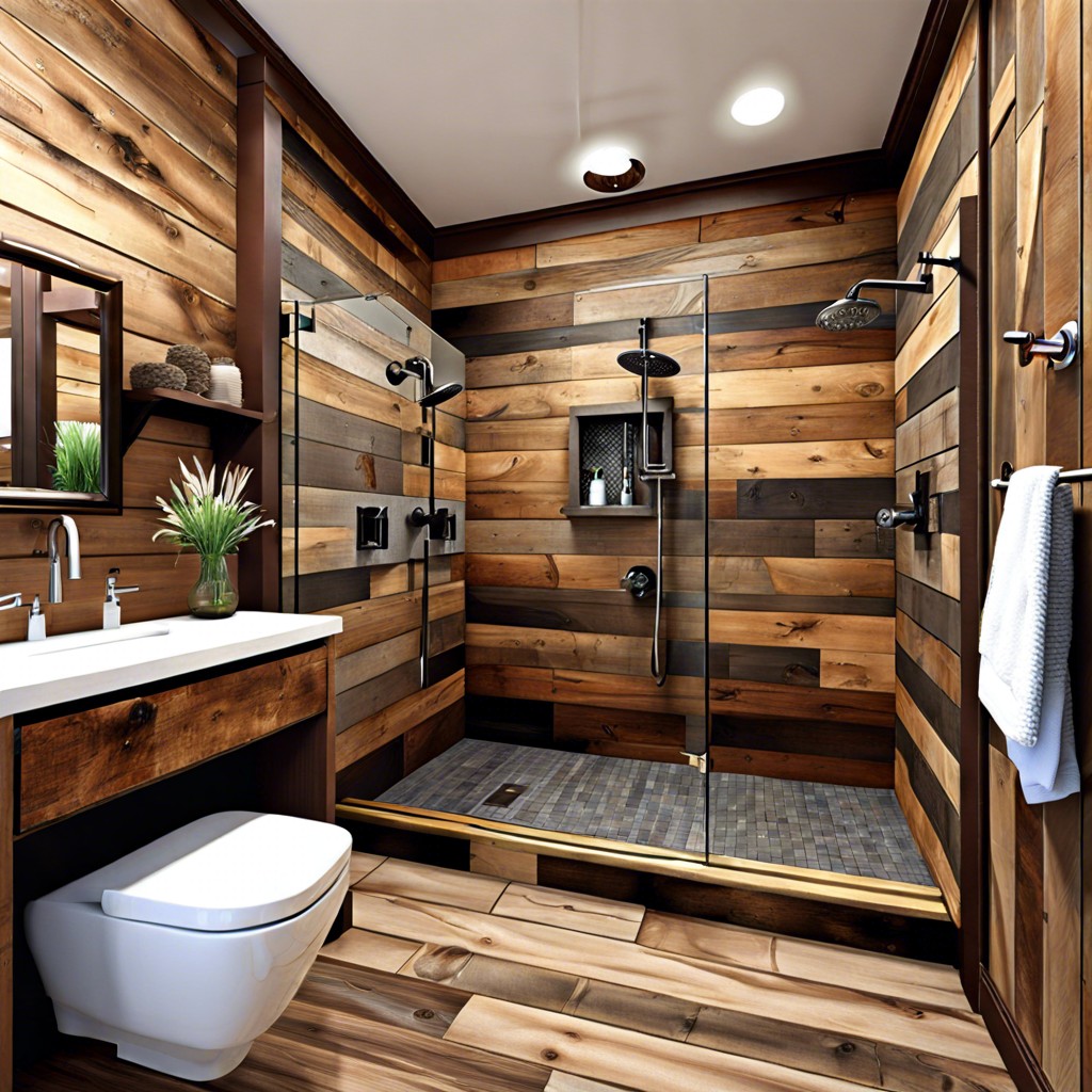 rustic barn wood tiles