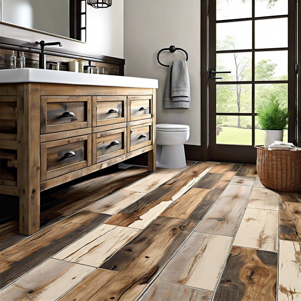 rustic reclaimed wood look