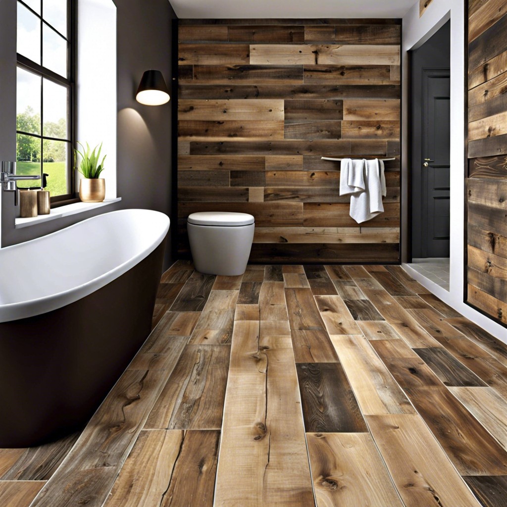 rustic reclaimed wood look