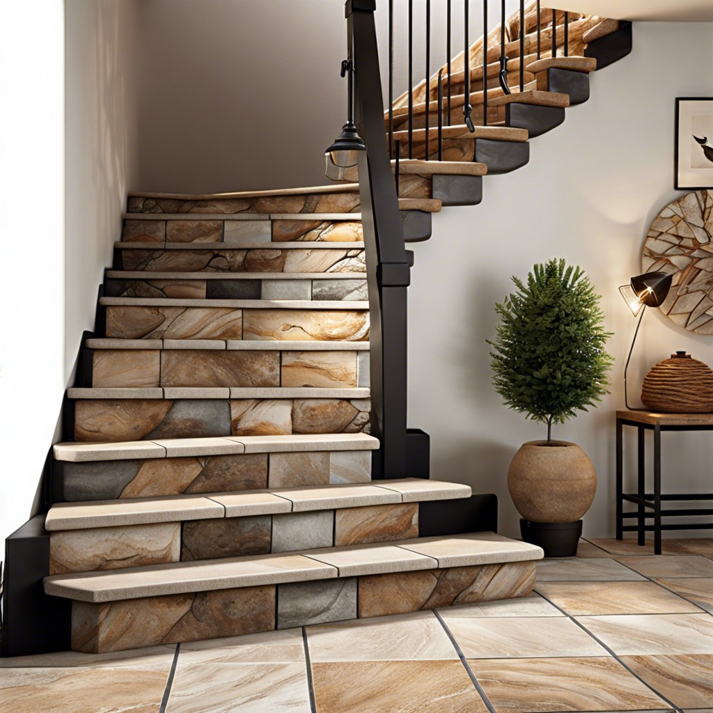 rustic stone look tiles