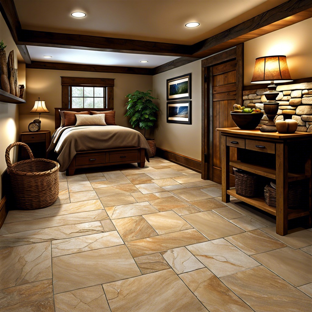 rustic stone look