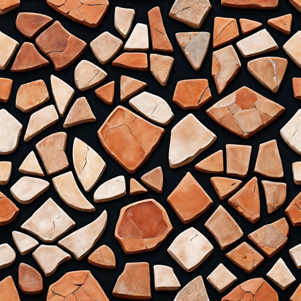 rustic terracotta mosaic