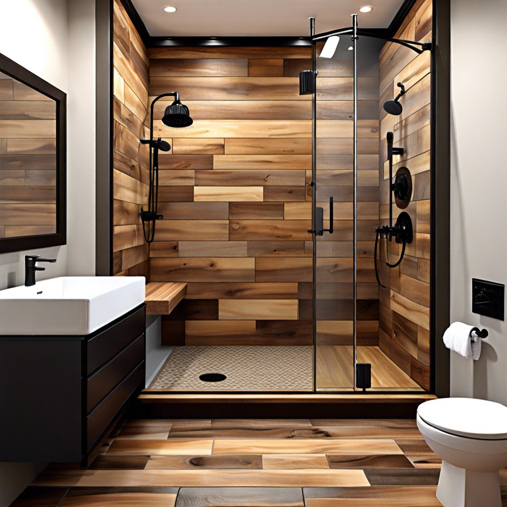 rustic wood look tile