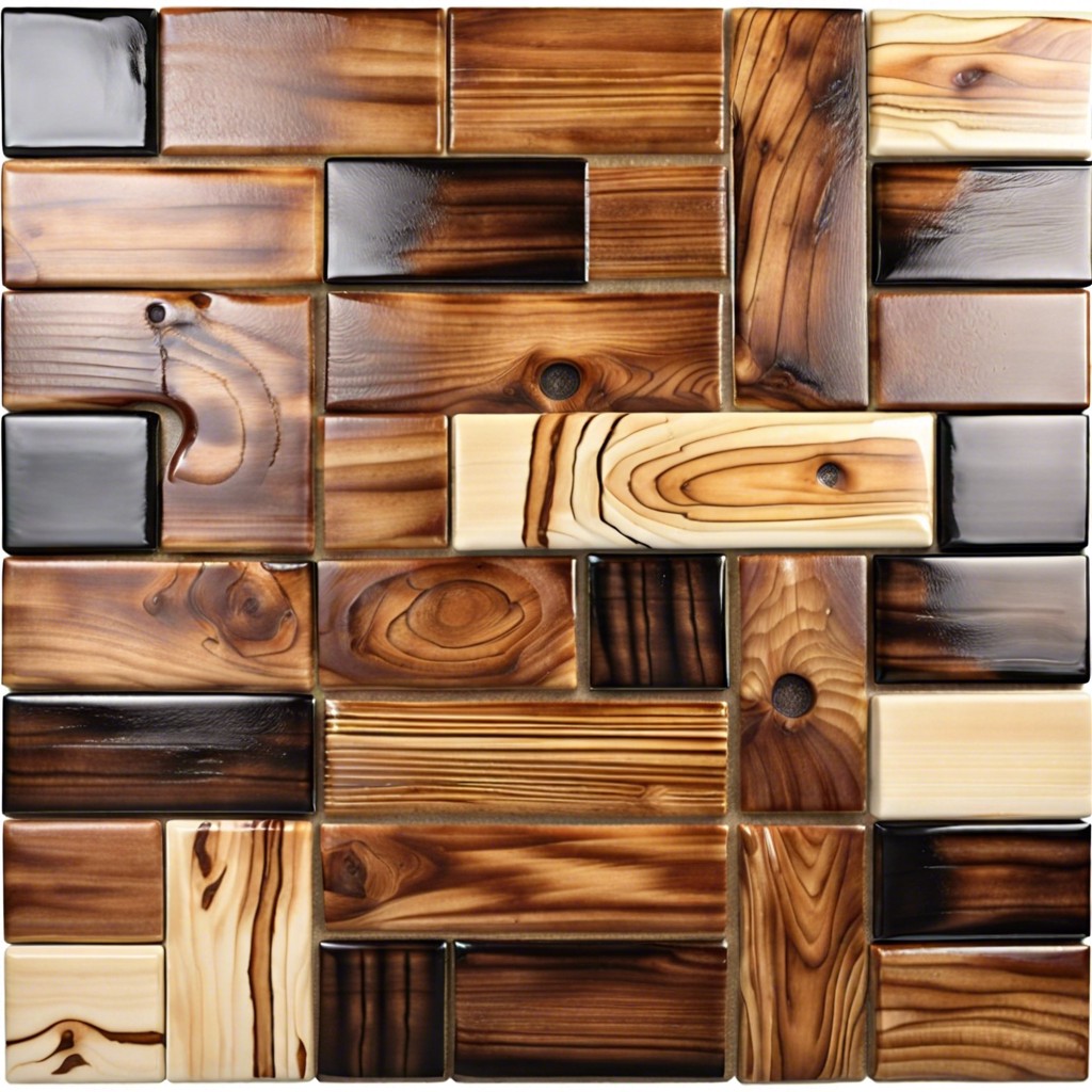 rustic wood look tiles