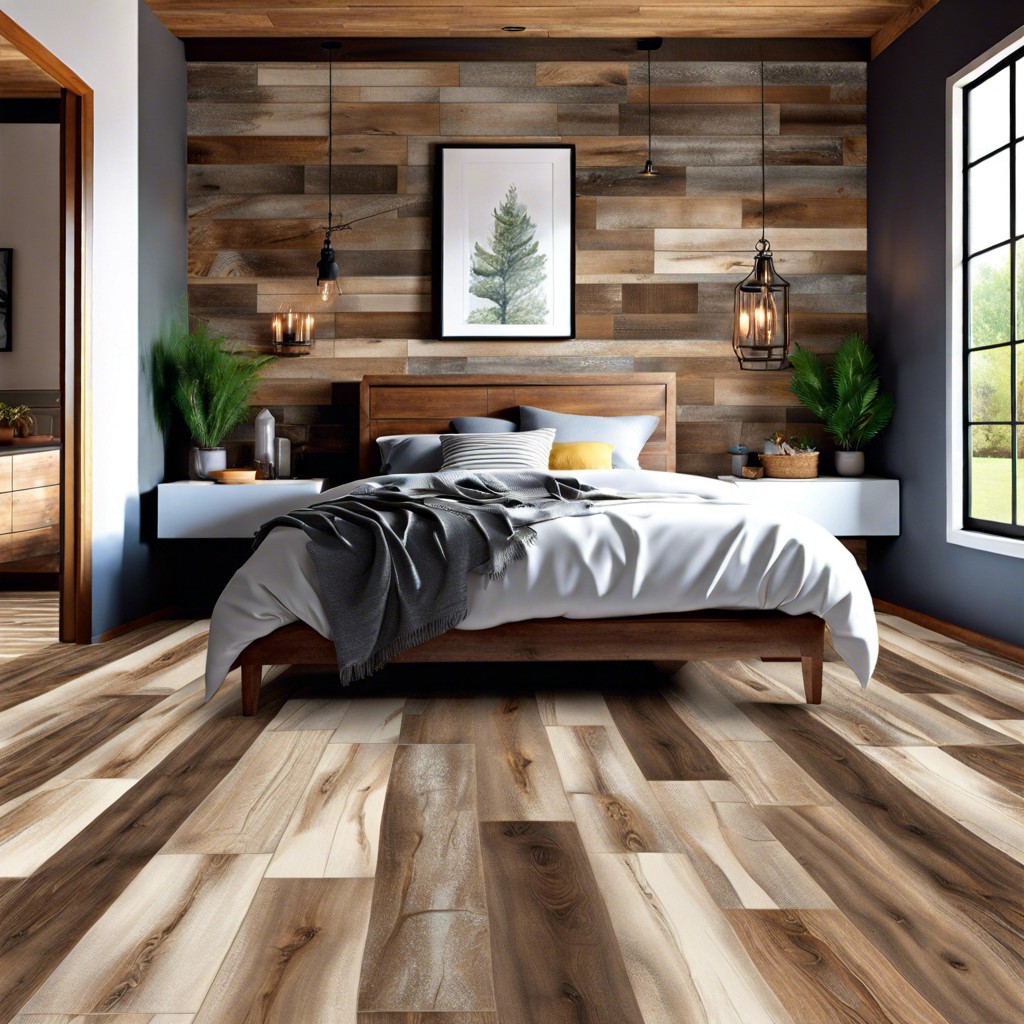 rustic wood look tiles