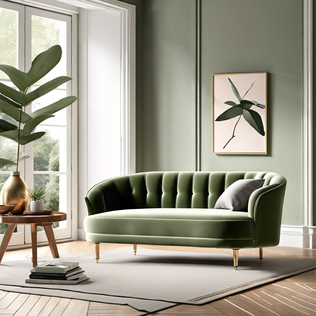 sage green chaise lounge