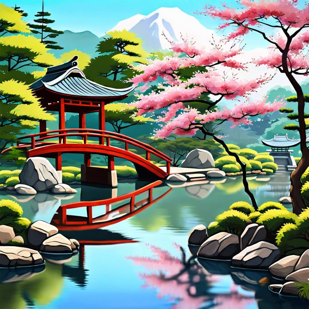 serene japanese garden