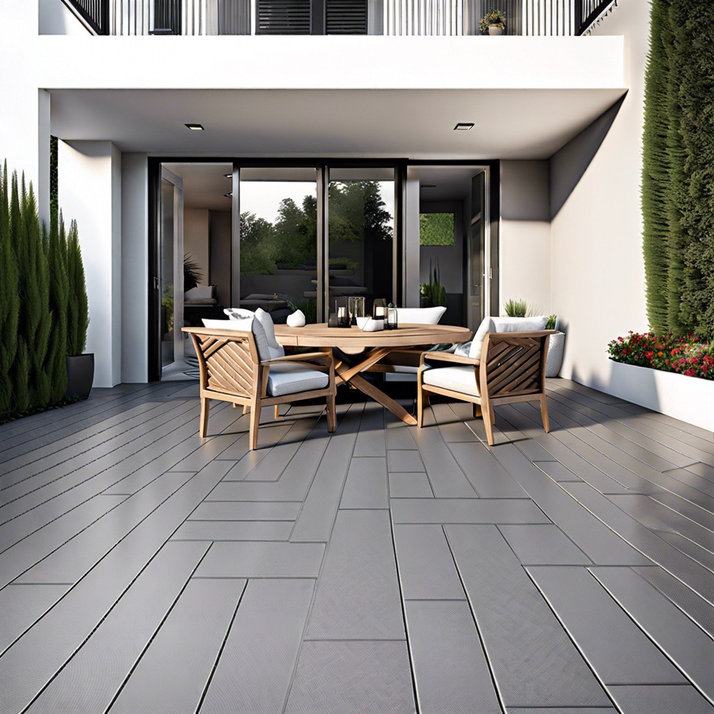 sleek grey herringbone pattern