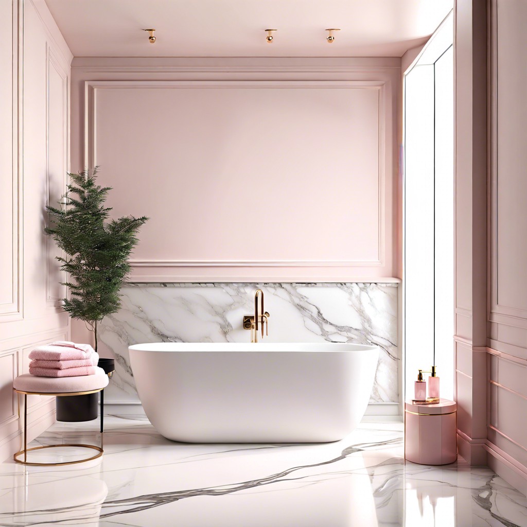 soft pink marble for a subtle color touch