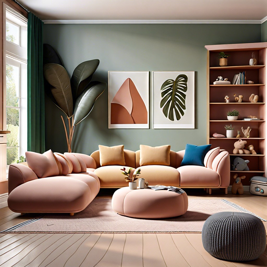 soft sculptured couches