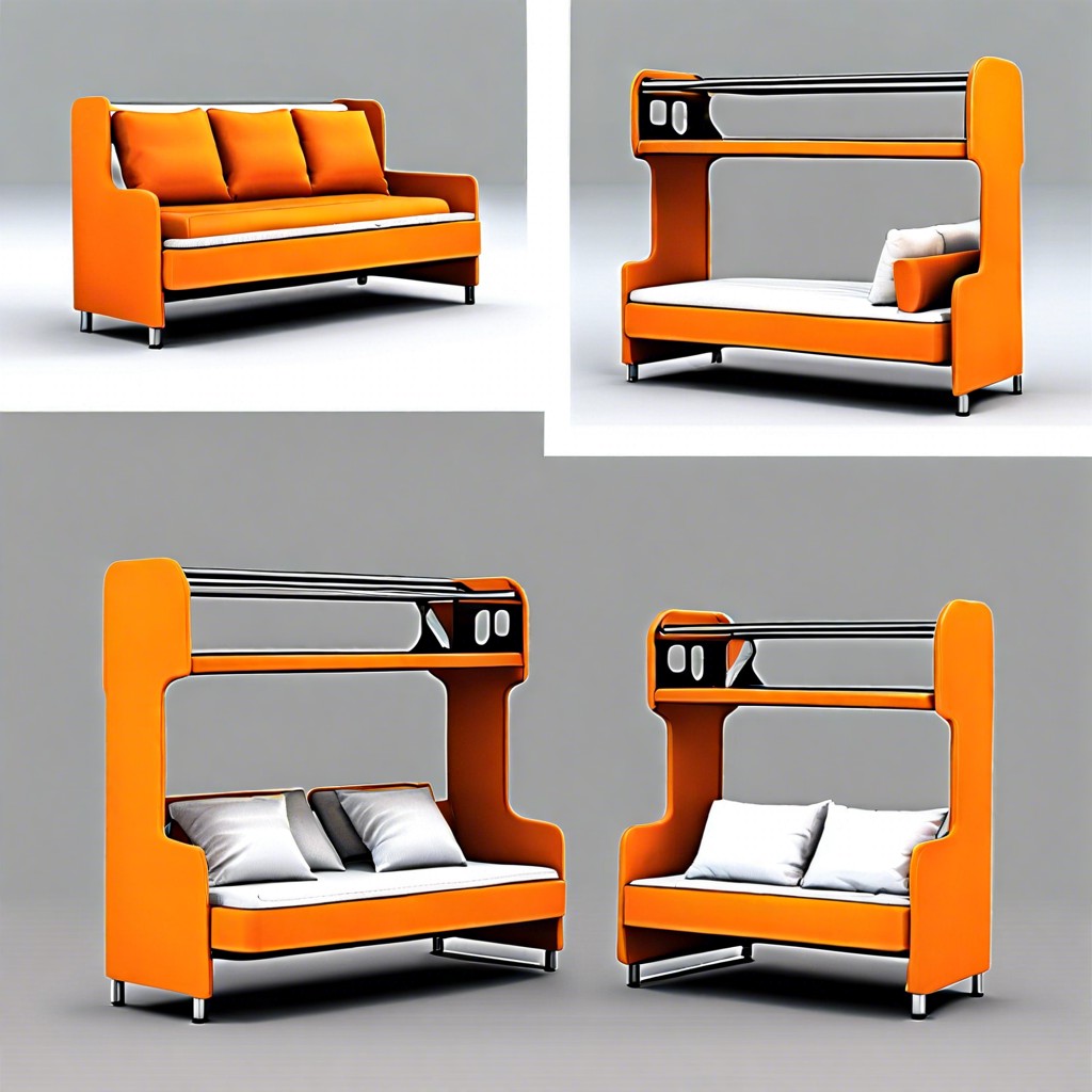 space saving bunk bed sofa