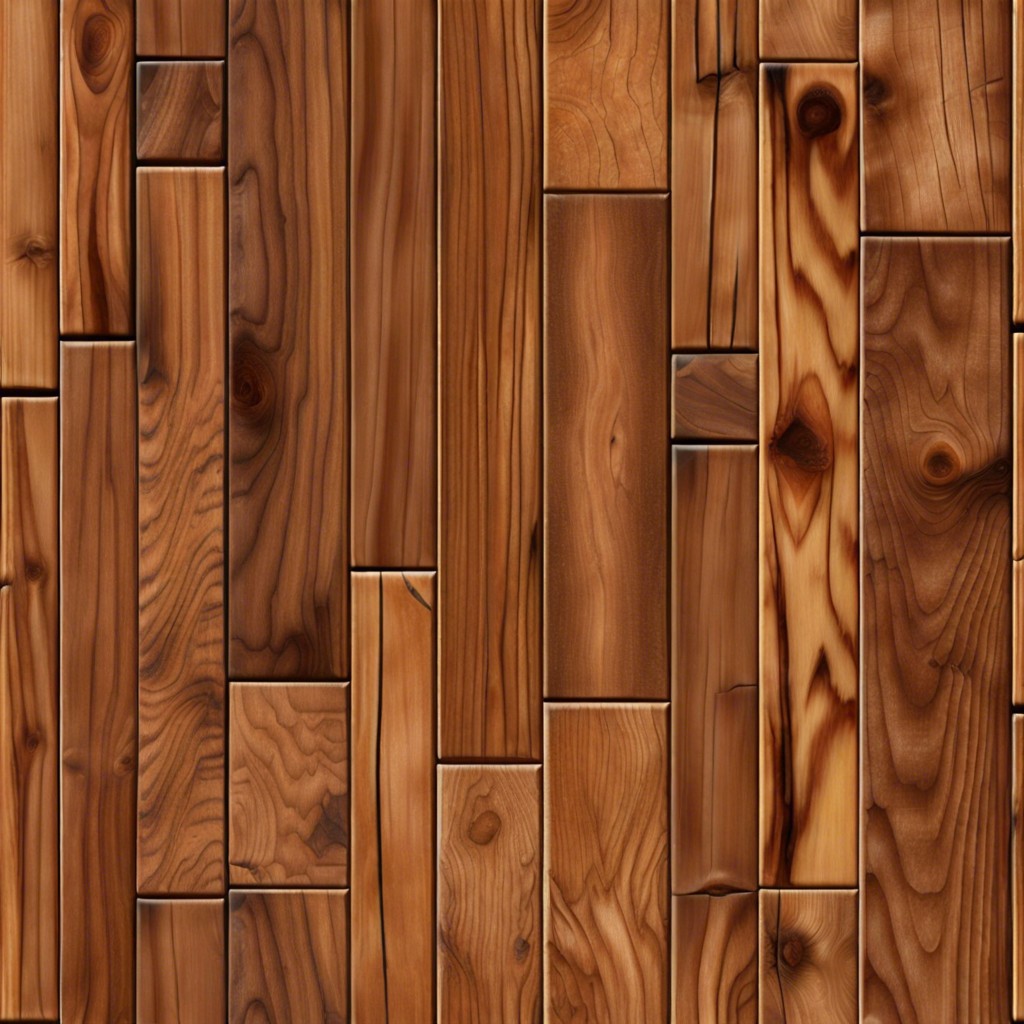 stained wood edge