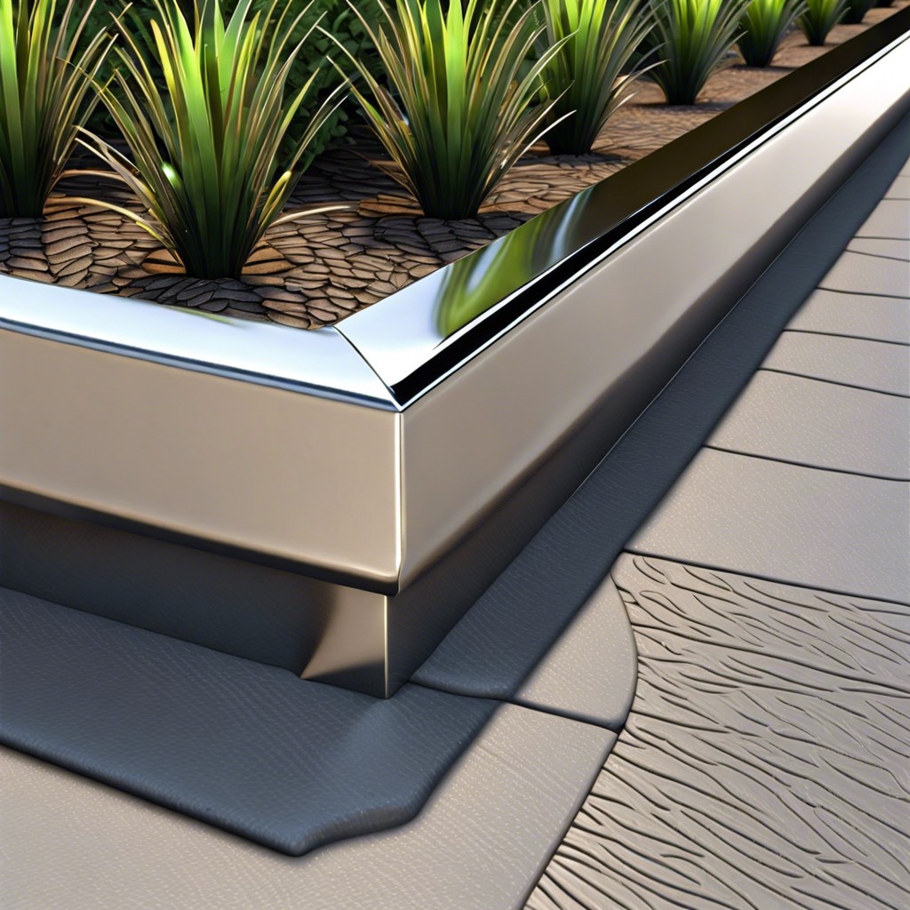 stainless steel trim curb