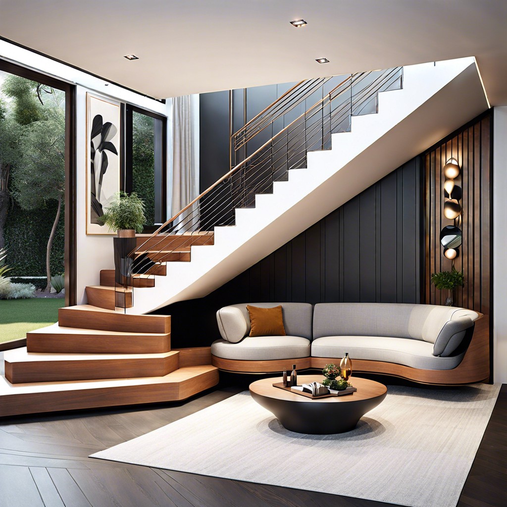 staircase integrated seating