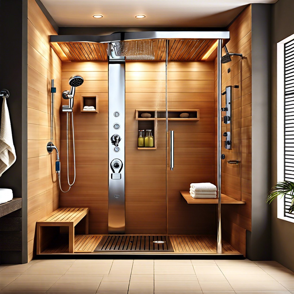 steam shower feature