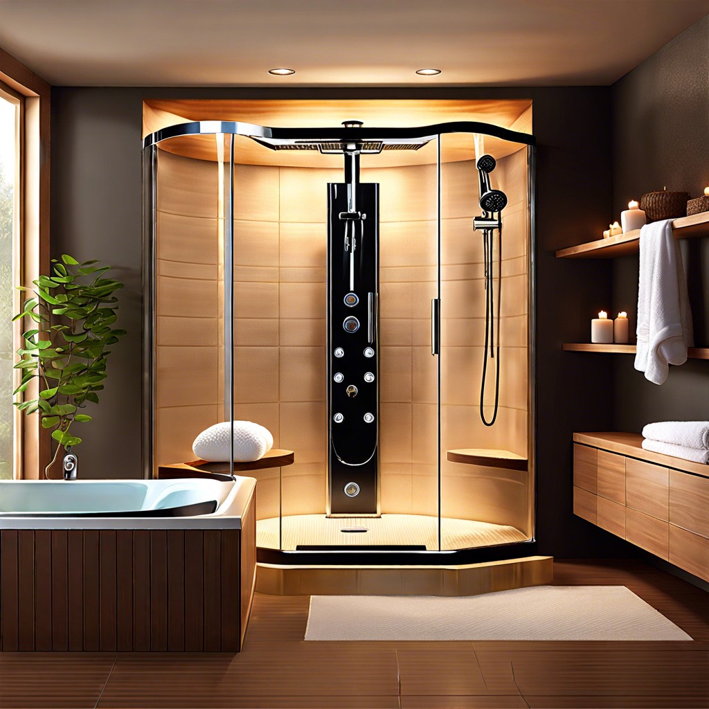 steam shower options for a spa like experience