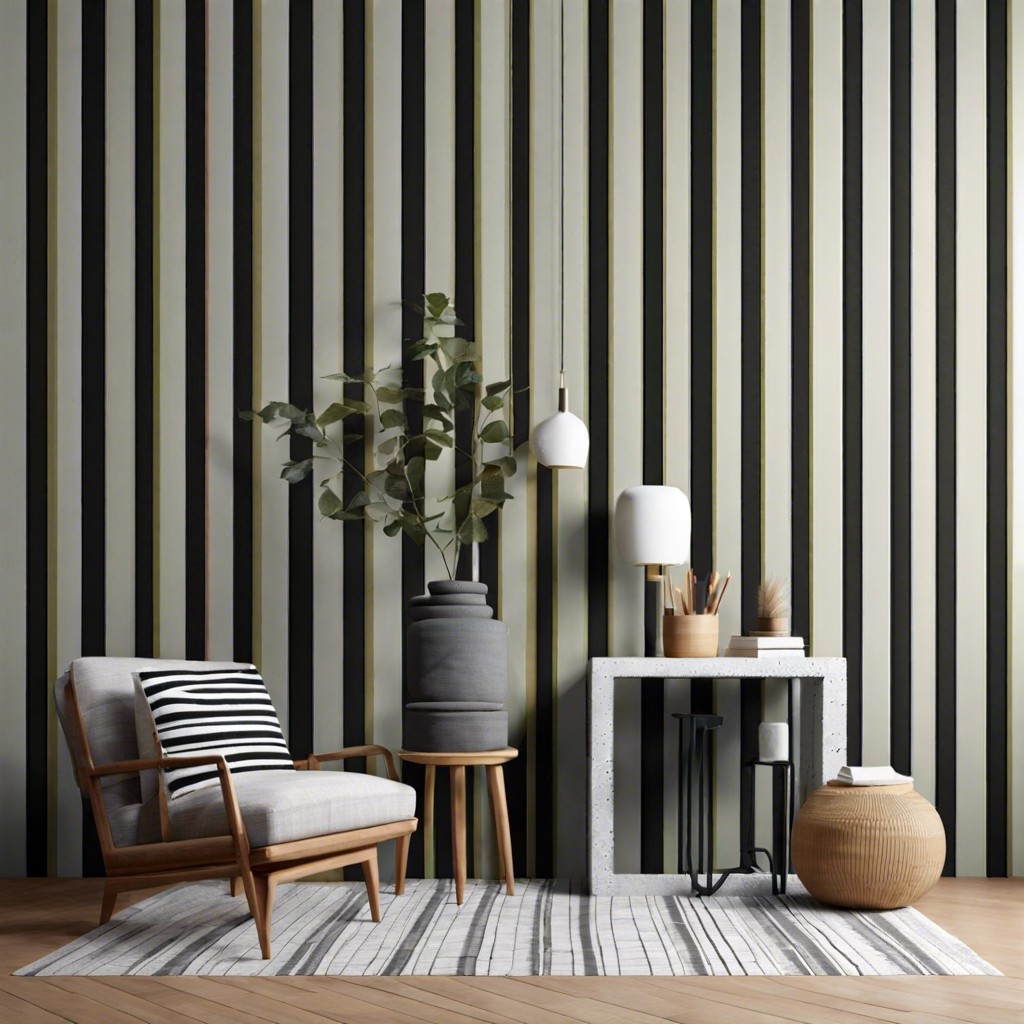 striped paint horizontal or vertical stripes for a simple modern look