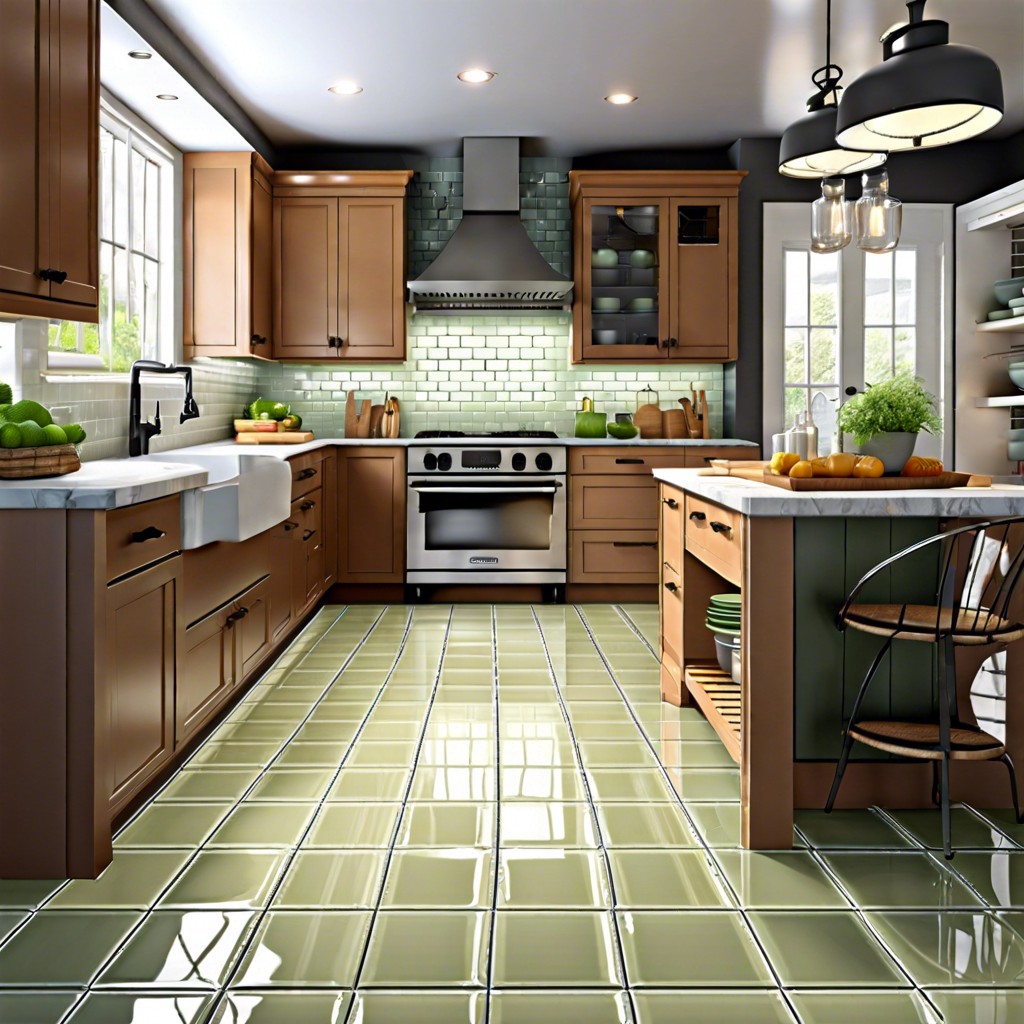 subway glass tiles with beveled edges for depth