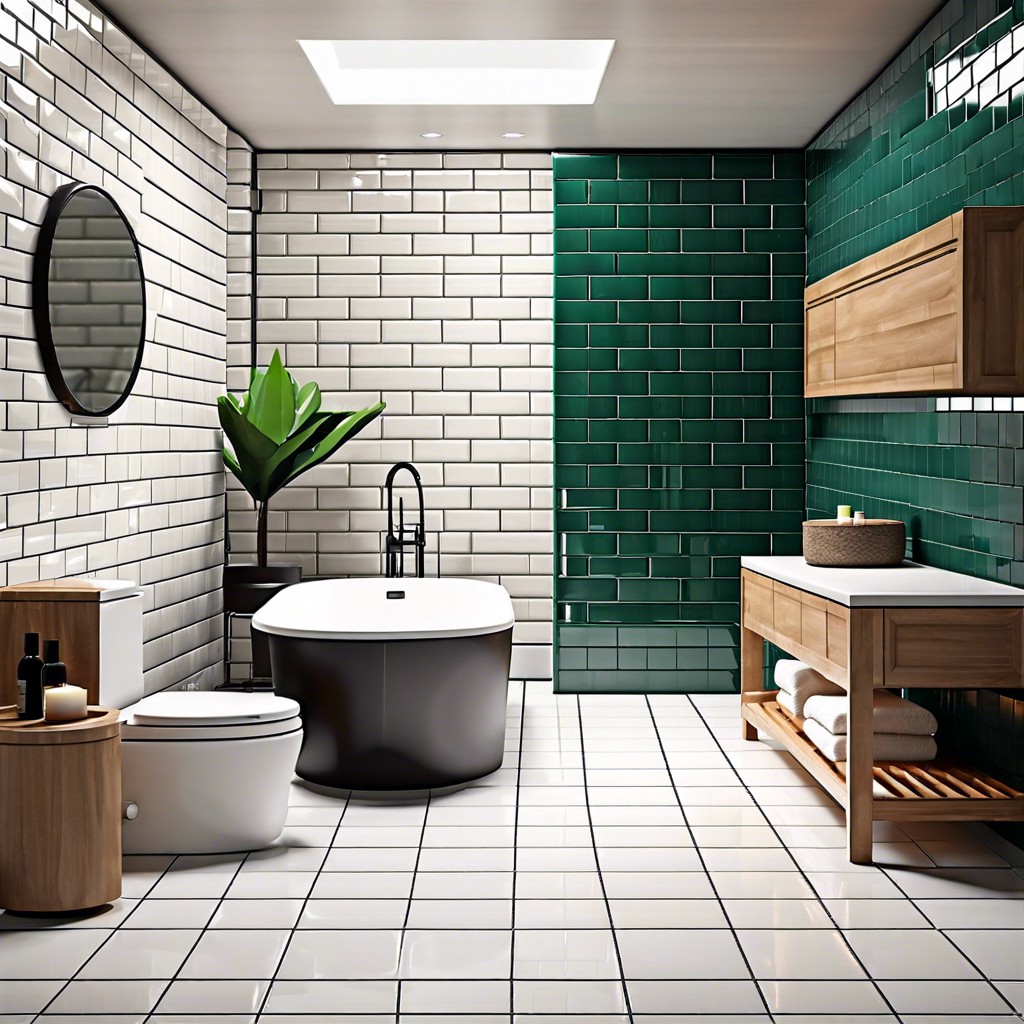 subway tiles with beveled edges