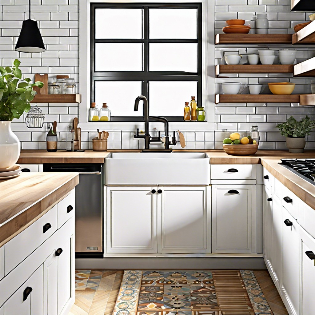 subway tiles with embossed patterns