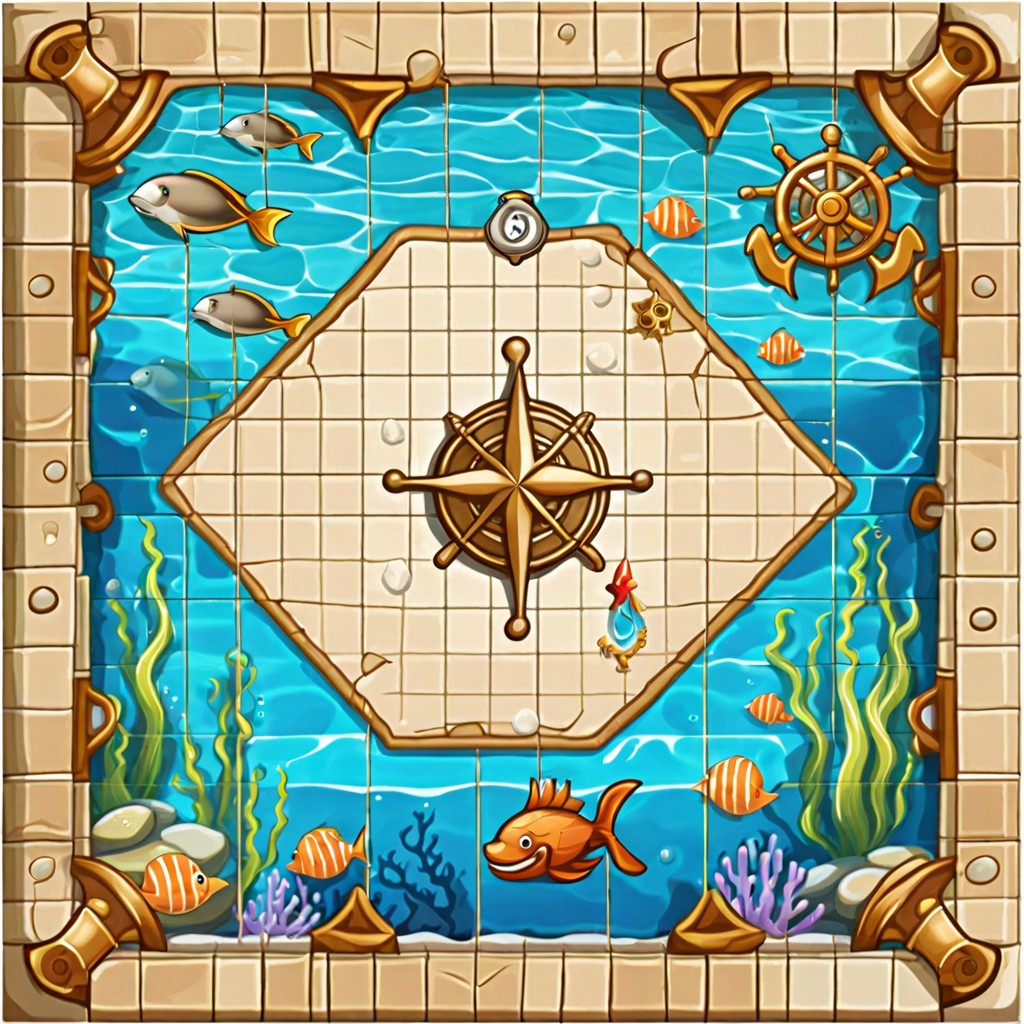 sunken treasure map tiles