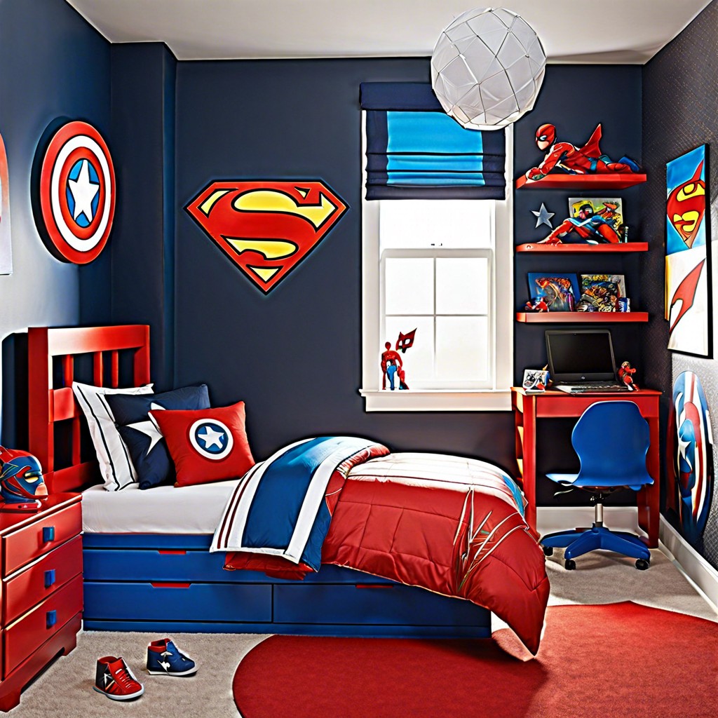 superhero splash with bold bright colors