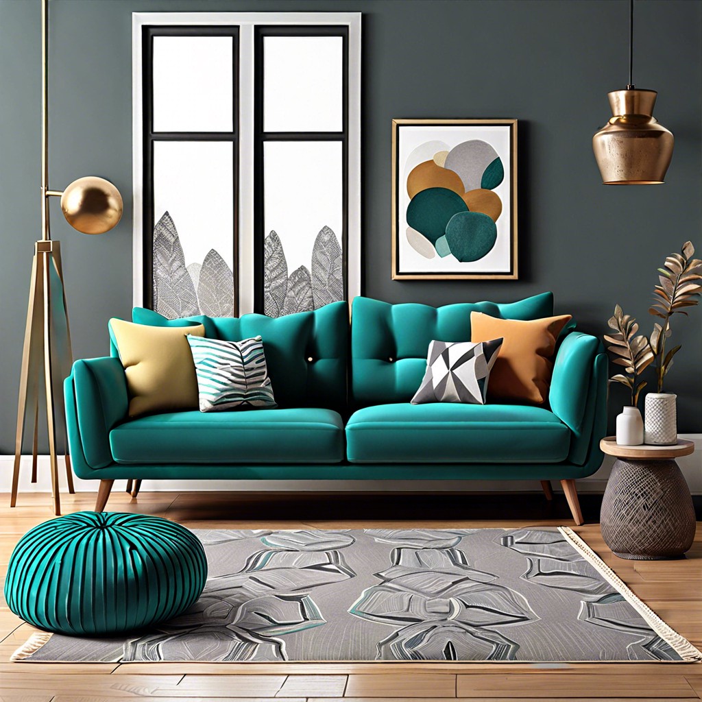 teal to add a pop of color