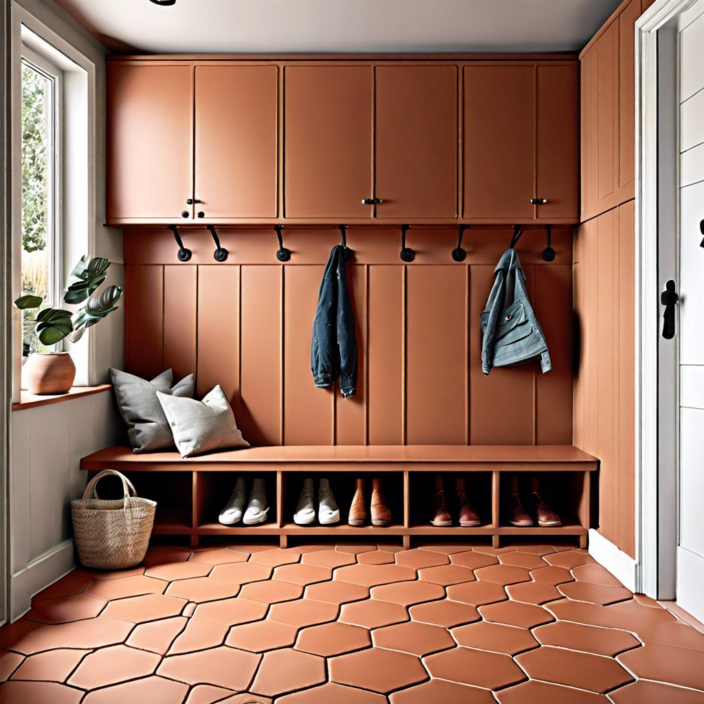 terracotta hexagon tiles