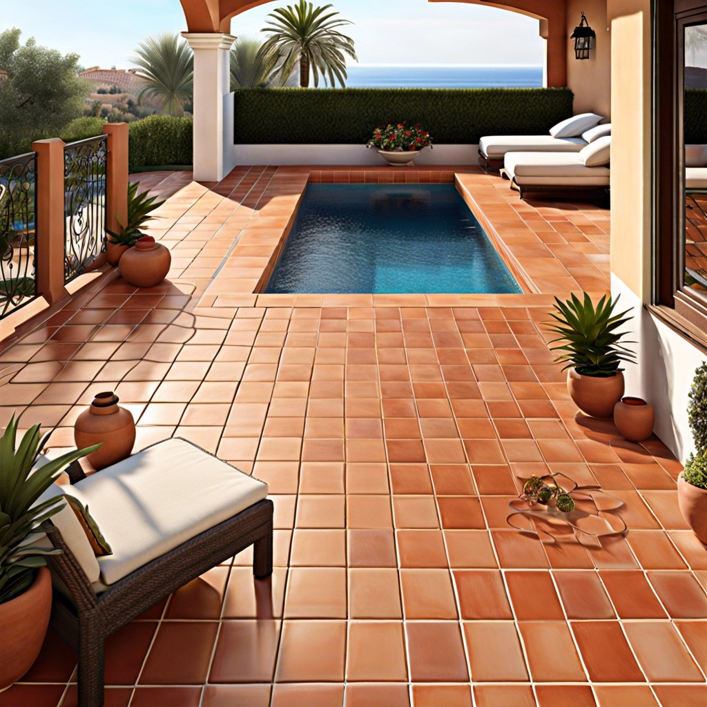 terracotta tiles for a mediterranean inspired theme