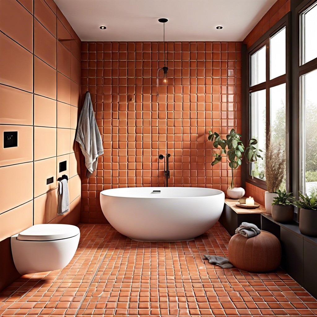 terracotta tiles for a warm earthy feel